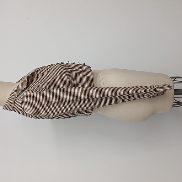 Zara Houndstooth Button-Up Blazer Shacket Size Small - Picture 2 of 6